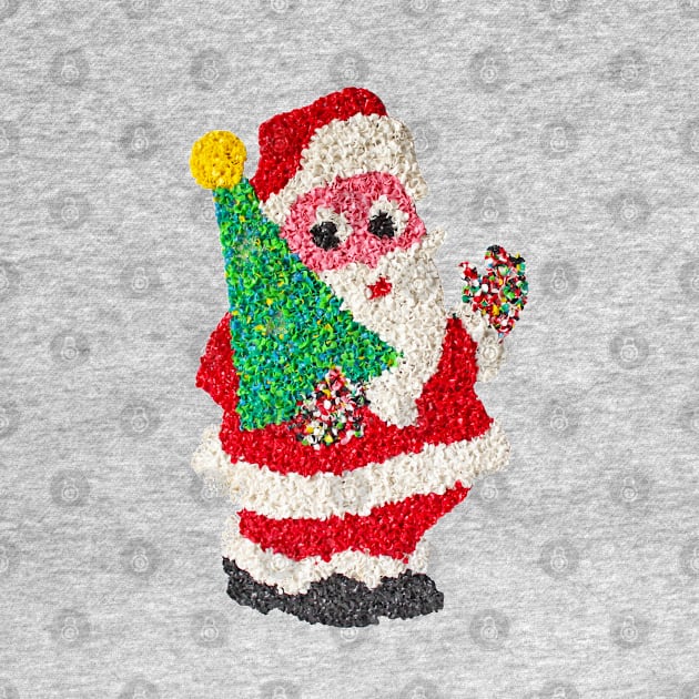 Vintage Popcorn Plastic Santa by chriswig